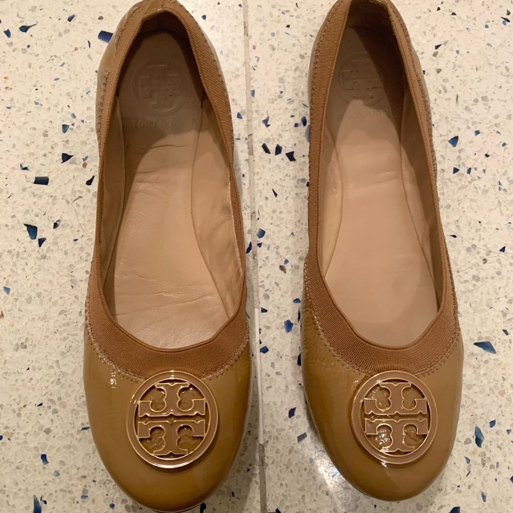 Tory Burch Caroline Ballet Flat Patent Leather